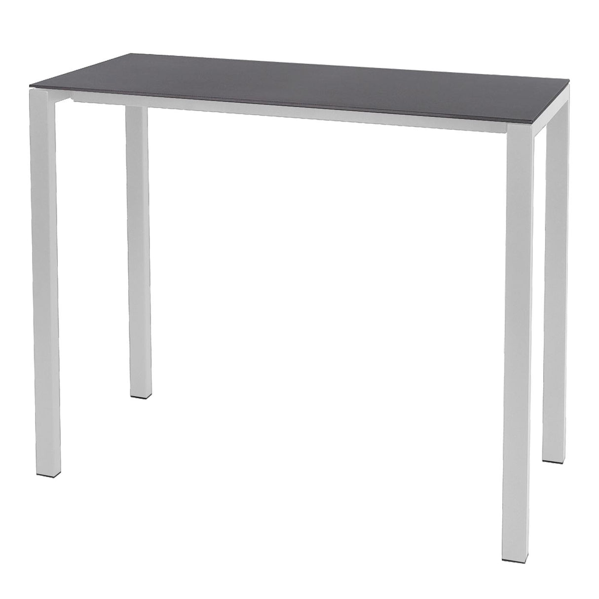 Schaffner Luzern table haute 140x60cm Blanc 90 Graphite 73