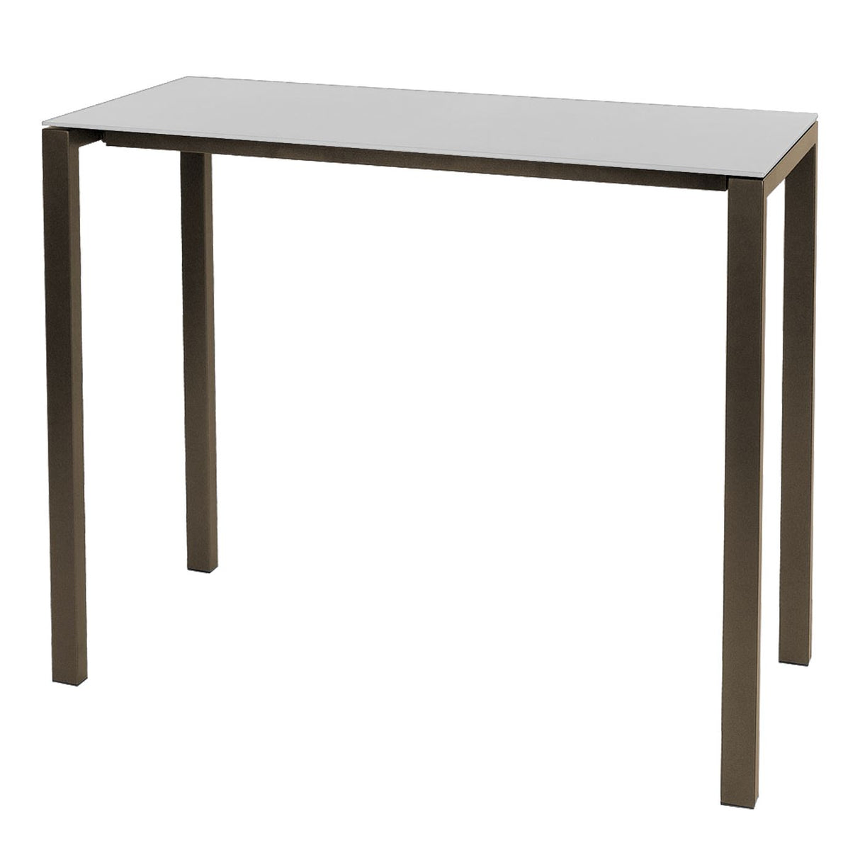 Schaffner Luzern table haute 140x60cm Champagne 85 Blanc 90