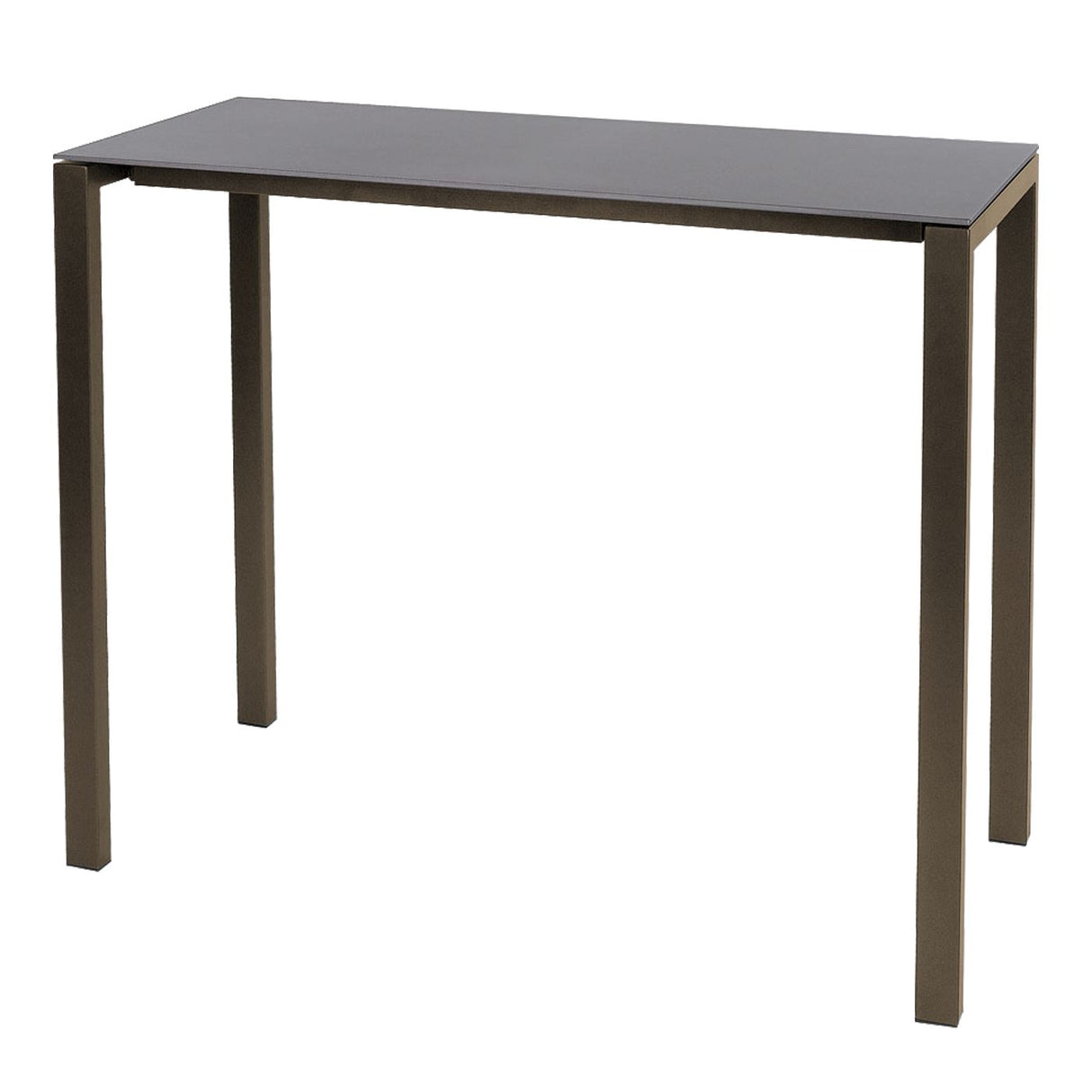 Schaffner Luzern table haute 140x60cm Champagne 85 Gris Argent 78