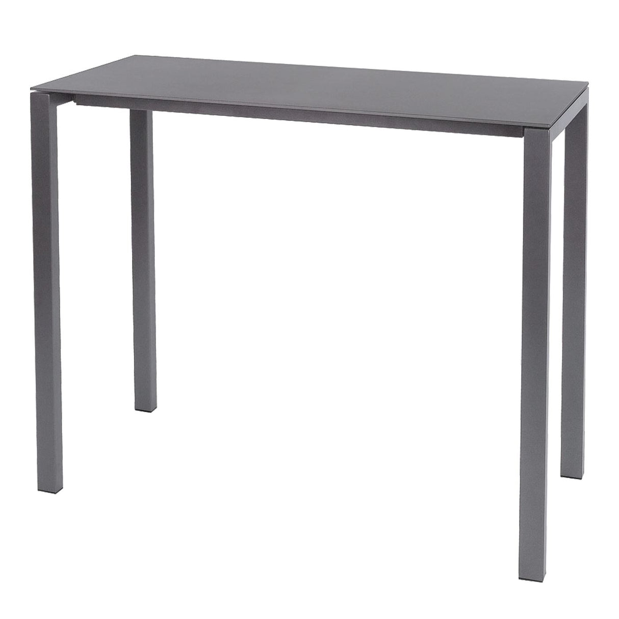 Schaffner Luzern table haute 140x60cm Graphite 73 Gris Argent 78
