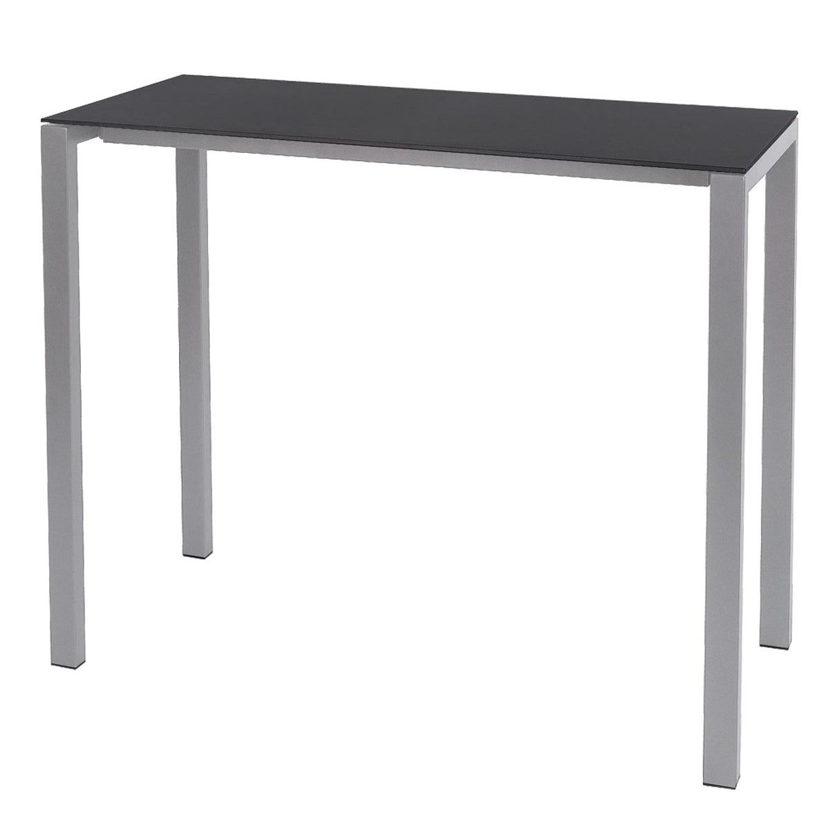 Schaffner Luzern table haute 140x60cm Gris argent 78 Anthracite 77