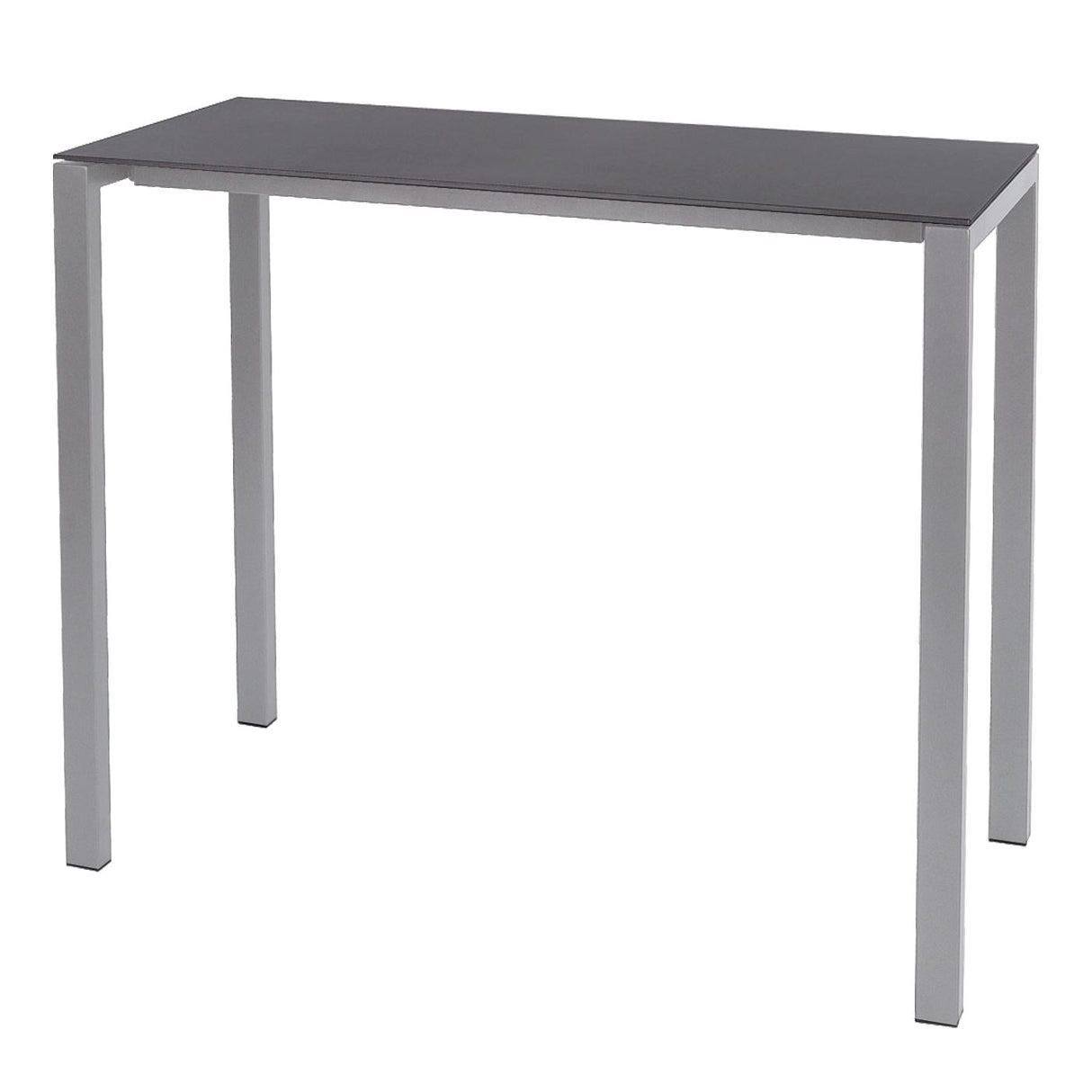 Schaffner Luzern table haute 140x60cm Gris argent 78 Graphite 73