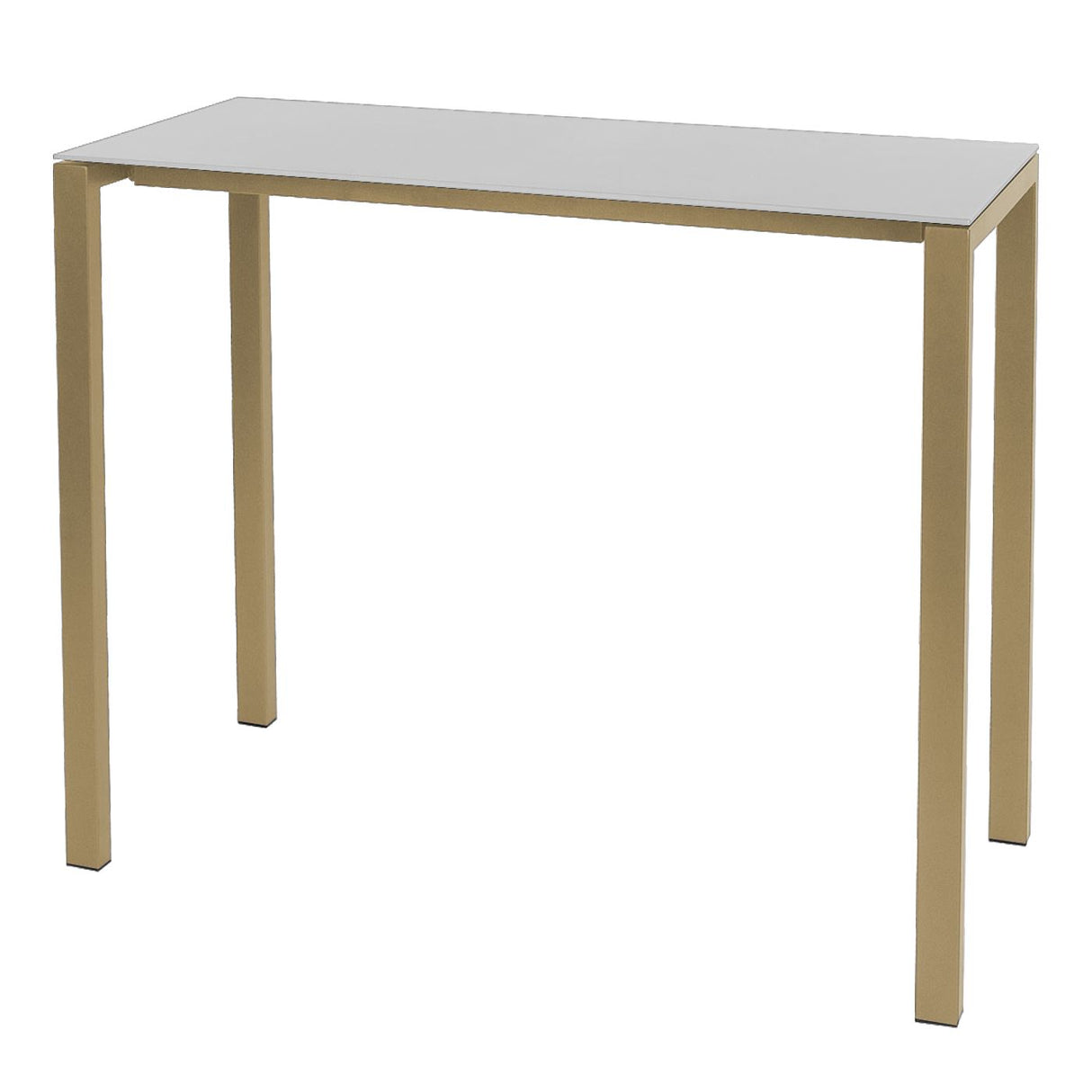 Schaffner Luzern table haute 140x60cm Marron Pastel 83 Blanc 90