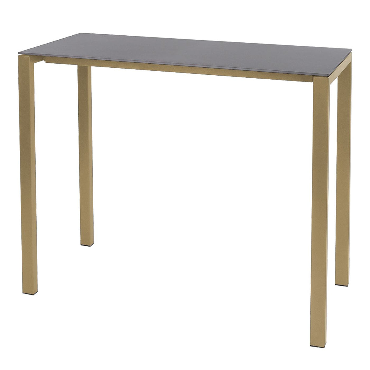 Schaffner Luzern table haute 140x60cm Marron Pastel 83 Gris Argent 78