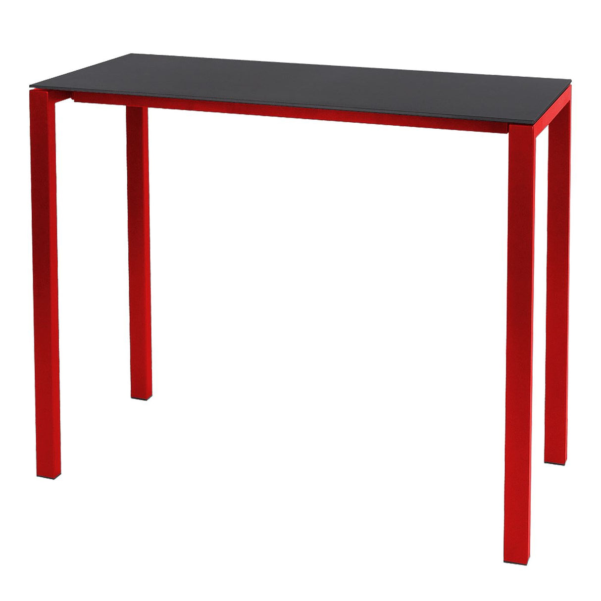 Schaffner Luzern table haute 140x60cm Rouge 30 Anthracite 77