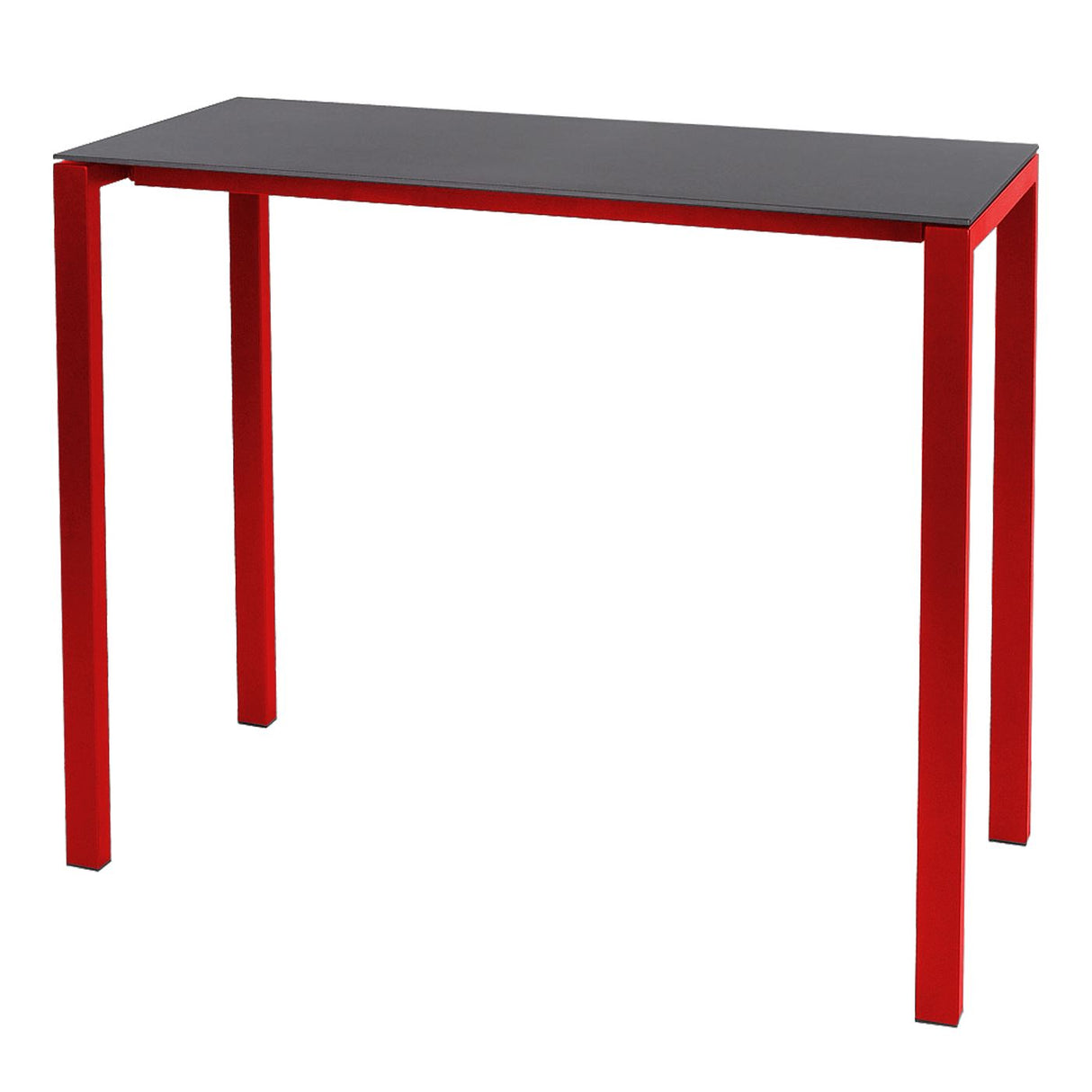 Schaffner Luzern table haute 140x60cm Rouge 30 Graphite 73
