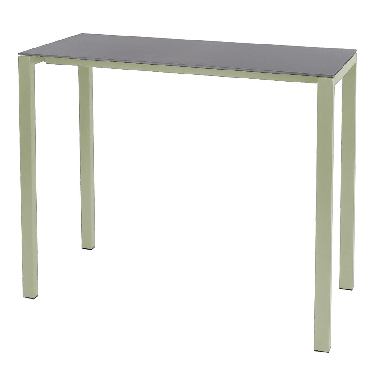 Schaffner Luzern table haute 140x60cm Vert Pastel 64 Gris Argent 78