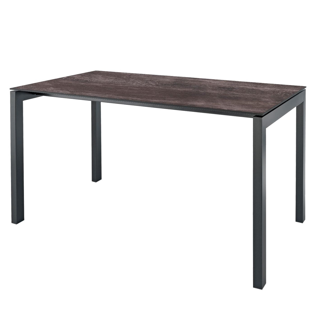 Schaffner Luzern table repas 140x80cm Anthracite 77 Déco Stromboli Foncé da