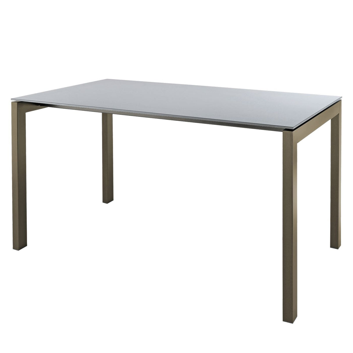 Schaffner Luzern table repas 140x80cm Champagne 85 Gris Argent 78