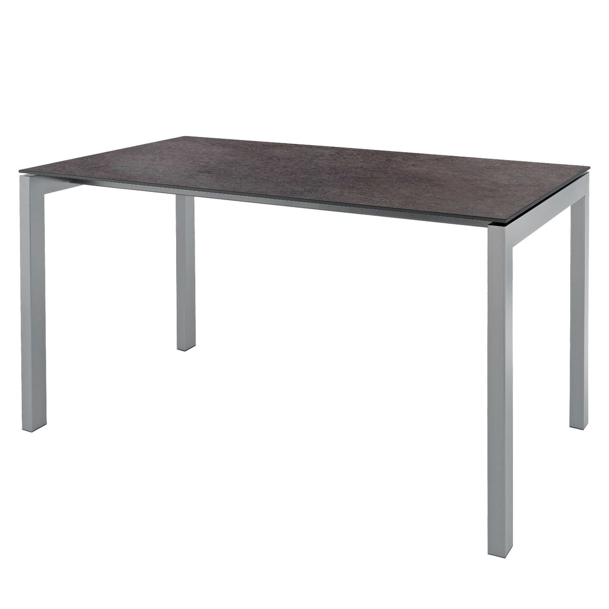 Schaffner Luzern table repas 140x80cm Gris argent 78 Déco Cooperfield dc