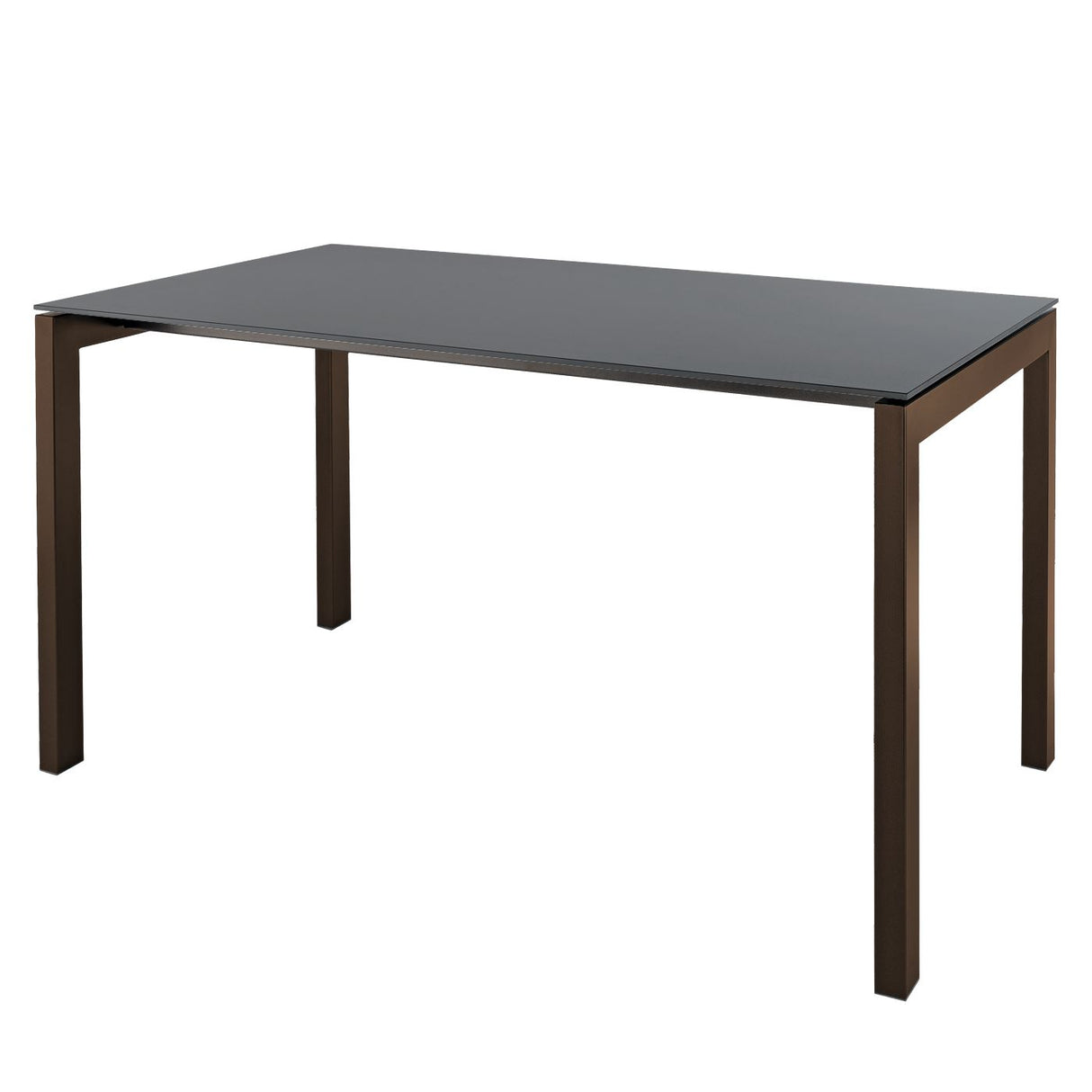 Schaffner Luzern table repas 140x80cm Moka 88 Graphite 73