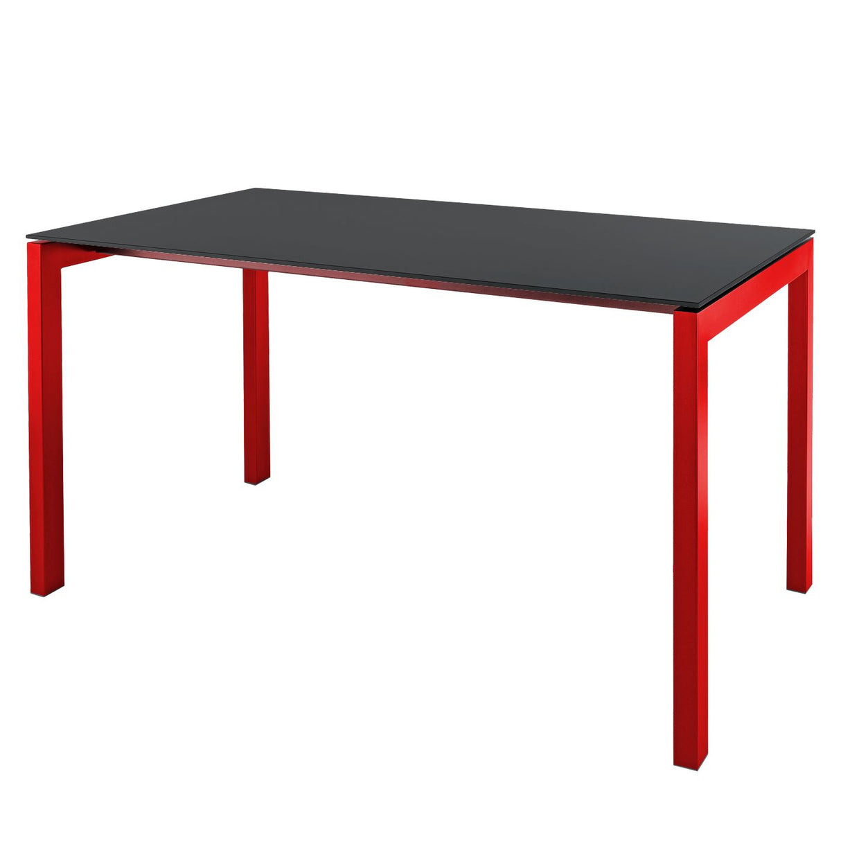 Schaffner Luzern table repas 140x80cm Rouge 30 Anthracite 77