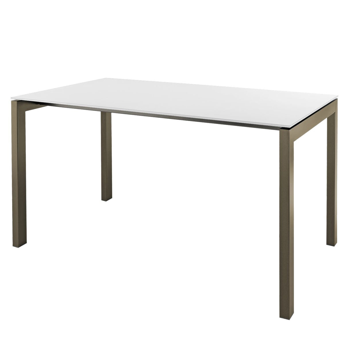 Schaffner Luzern table repas 160x90cm Champagne 85 Blanc 90