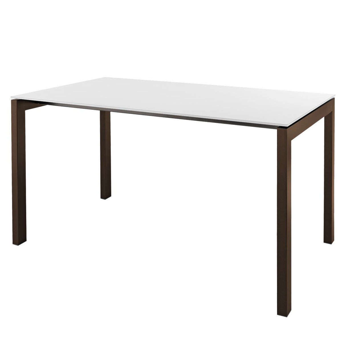 Schaffner Luzern table repas 160x90cm Moka 88 Blanc 90
