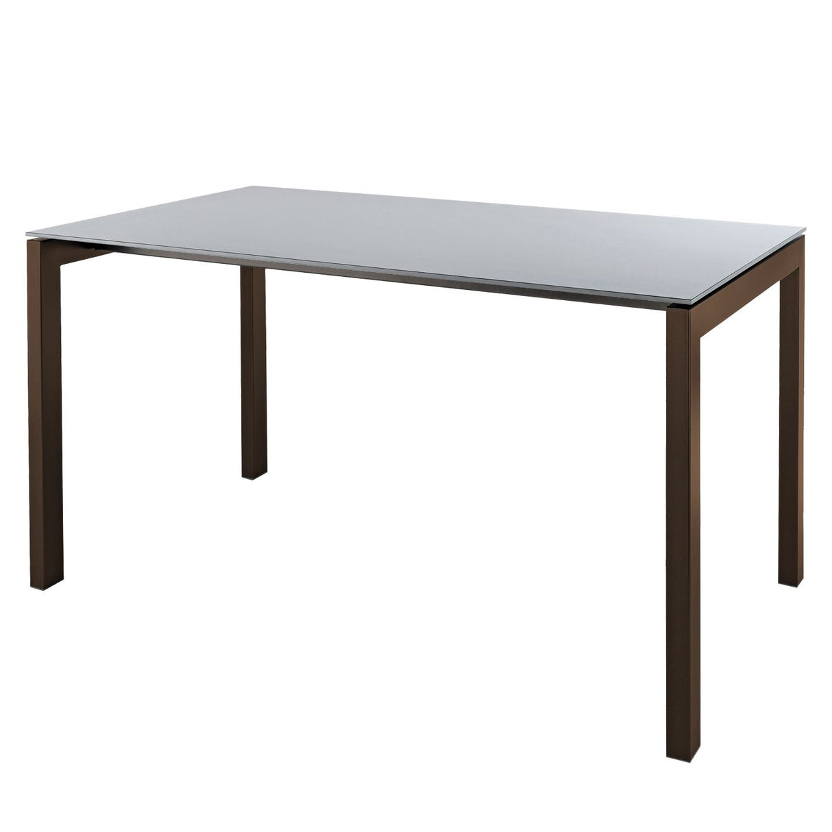 Schaffner Luzern table repas 160x90cm Moka 88 Gris Argent 78