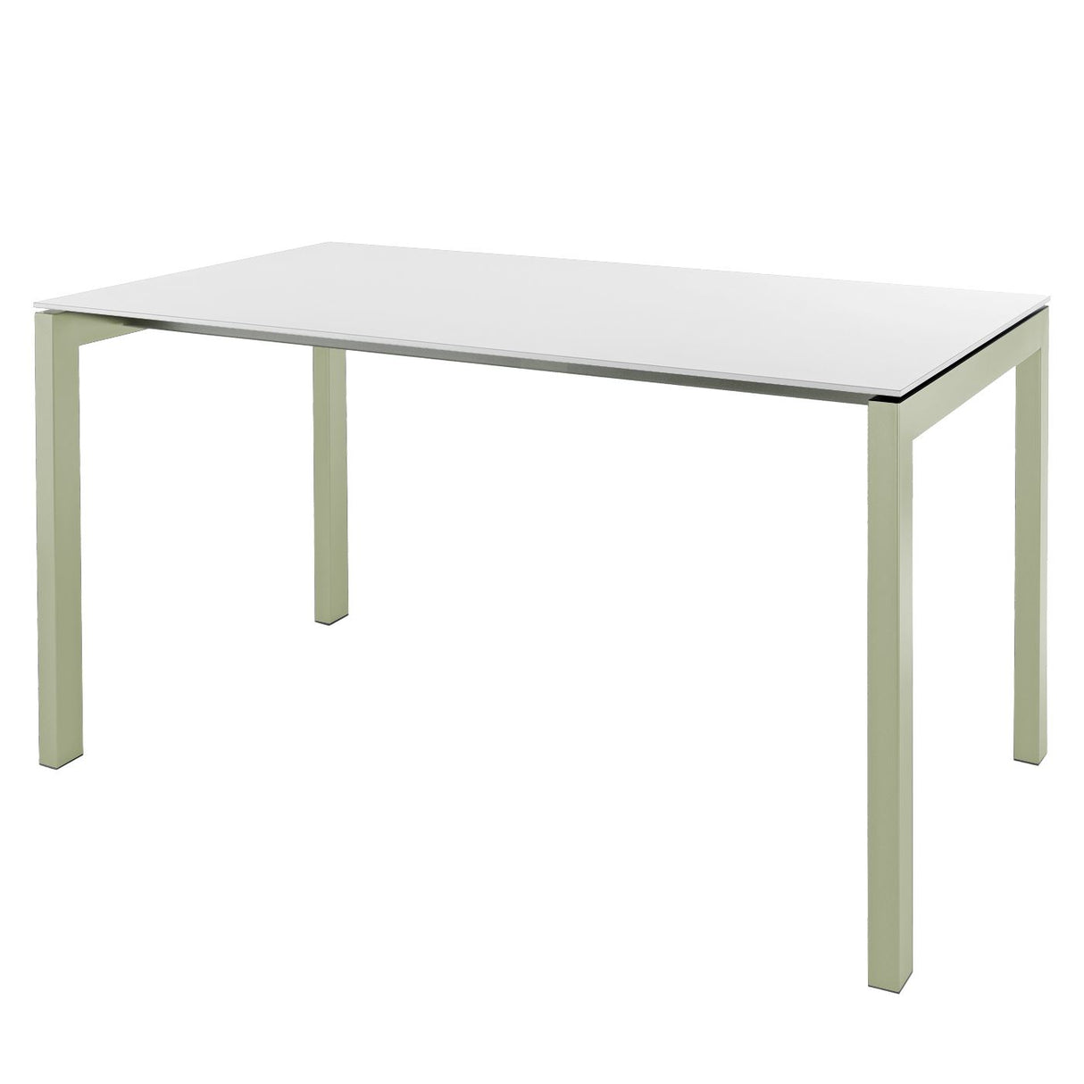 Schaffner Luzern table repas 160x90cm Vert Pastel 64 Blanc 90