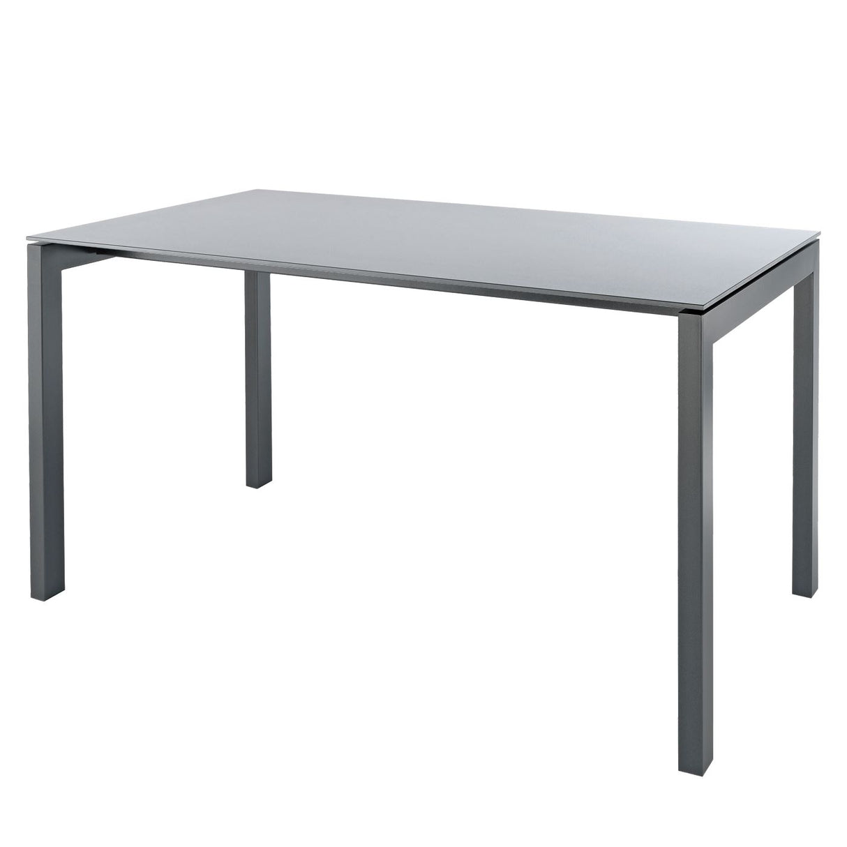 Schaffner Luzern table repas 220x100cm Graphite 73 Gris Argent 78