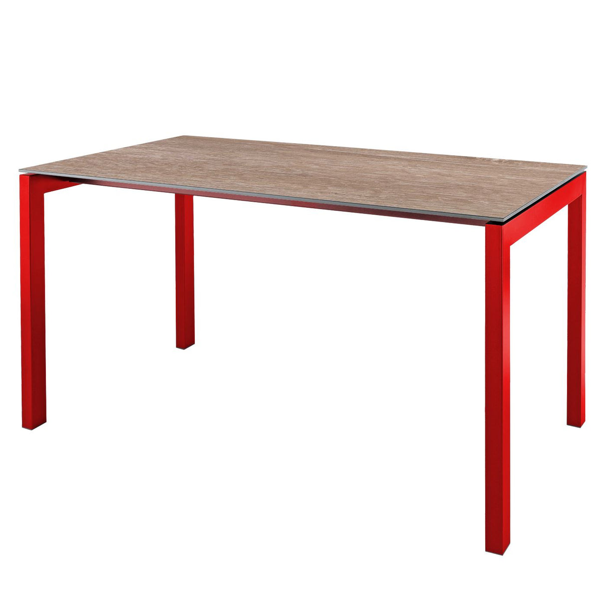Schaffner Luzern table repas 220x100cm Rouge 30 Déco Chêne de