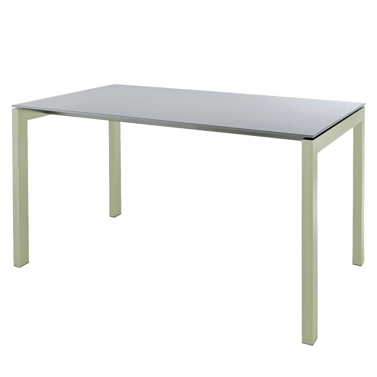 Schaffner Luzern table repas 220x100cm Vert Pastel 64 Gris Argent 78