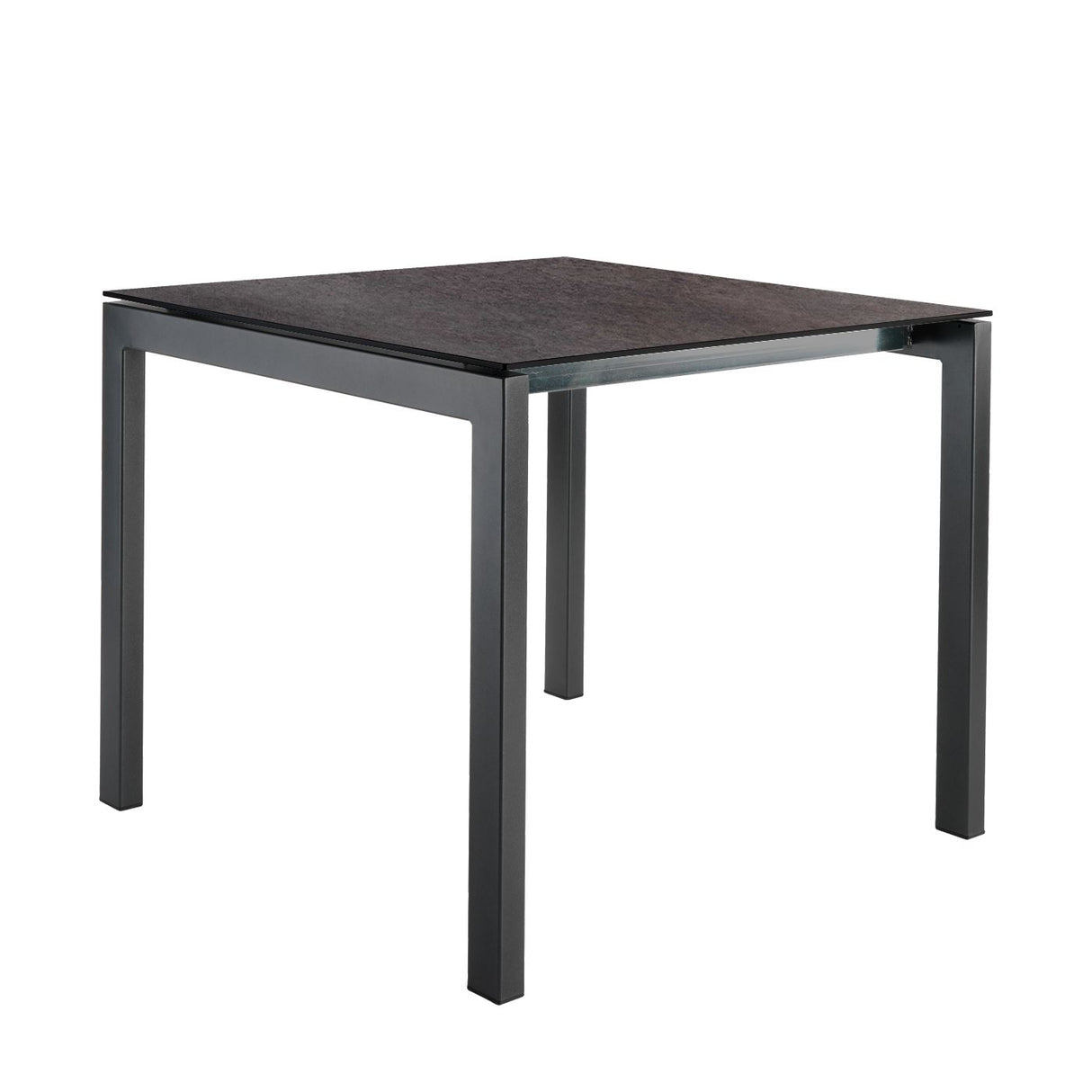 Schaffner Luzern table repas 80x80cm Anthracite 77 Déco Cooperfield dc