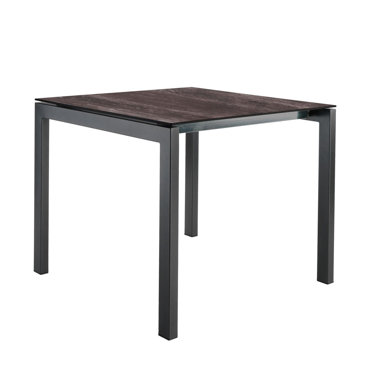 Schaffner Luzern table repas 80x80cm Anthracite 77 Déco Stromboli Foncé da
