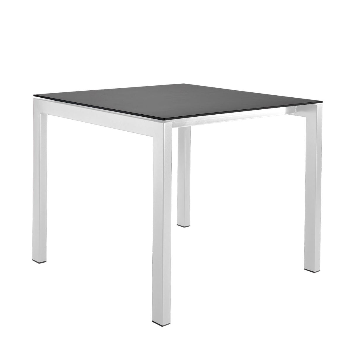 Schaffner Luzern table repas 80x80cm Blanc 90 Graphite 73