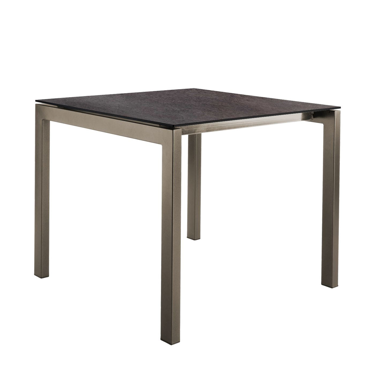 Schaffner Luzern table repas 80x80cm Champagne 85 Déco Cooperfield dc