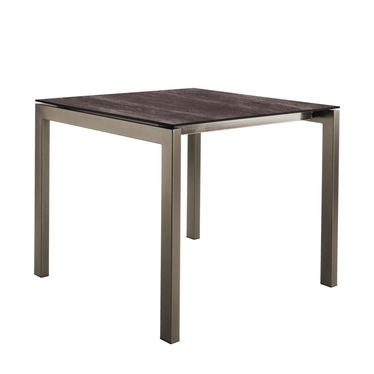 Schaffner Luzern table repas 80x80cm Champagne 85 Déco Stromboli Foncé da