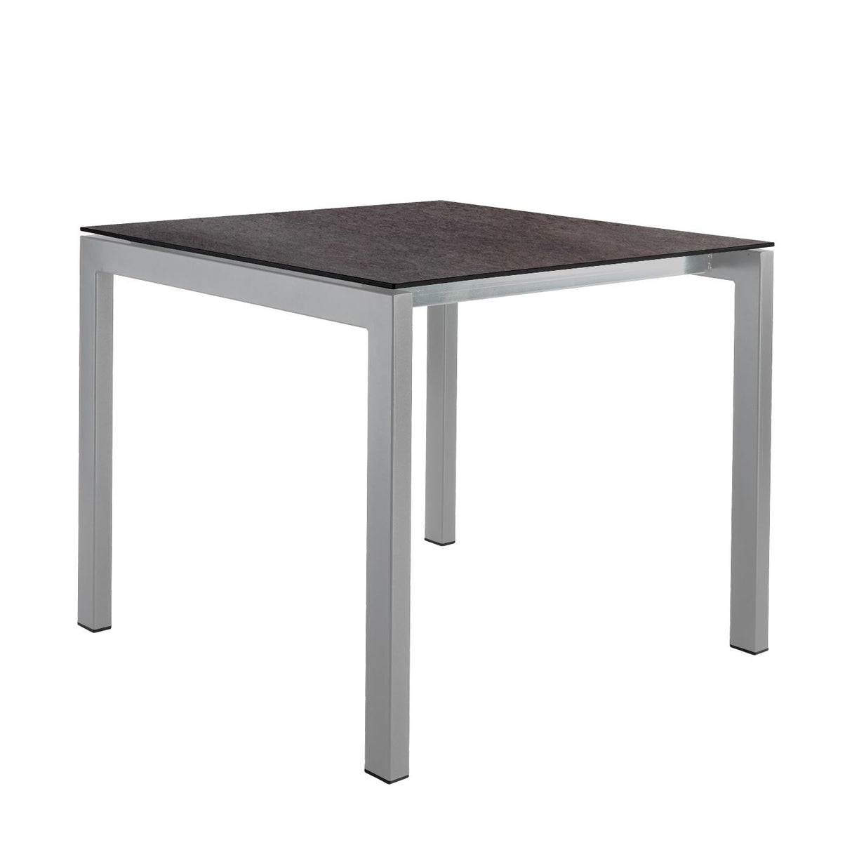 Schaffner Luzern table repas 80x80cm Gris argent 78 Déco Cooperfield dc