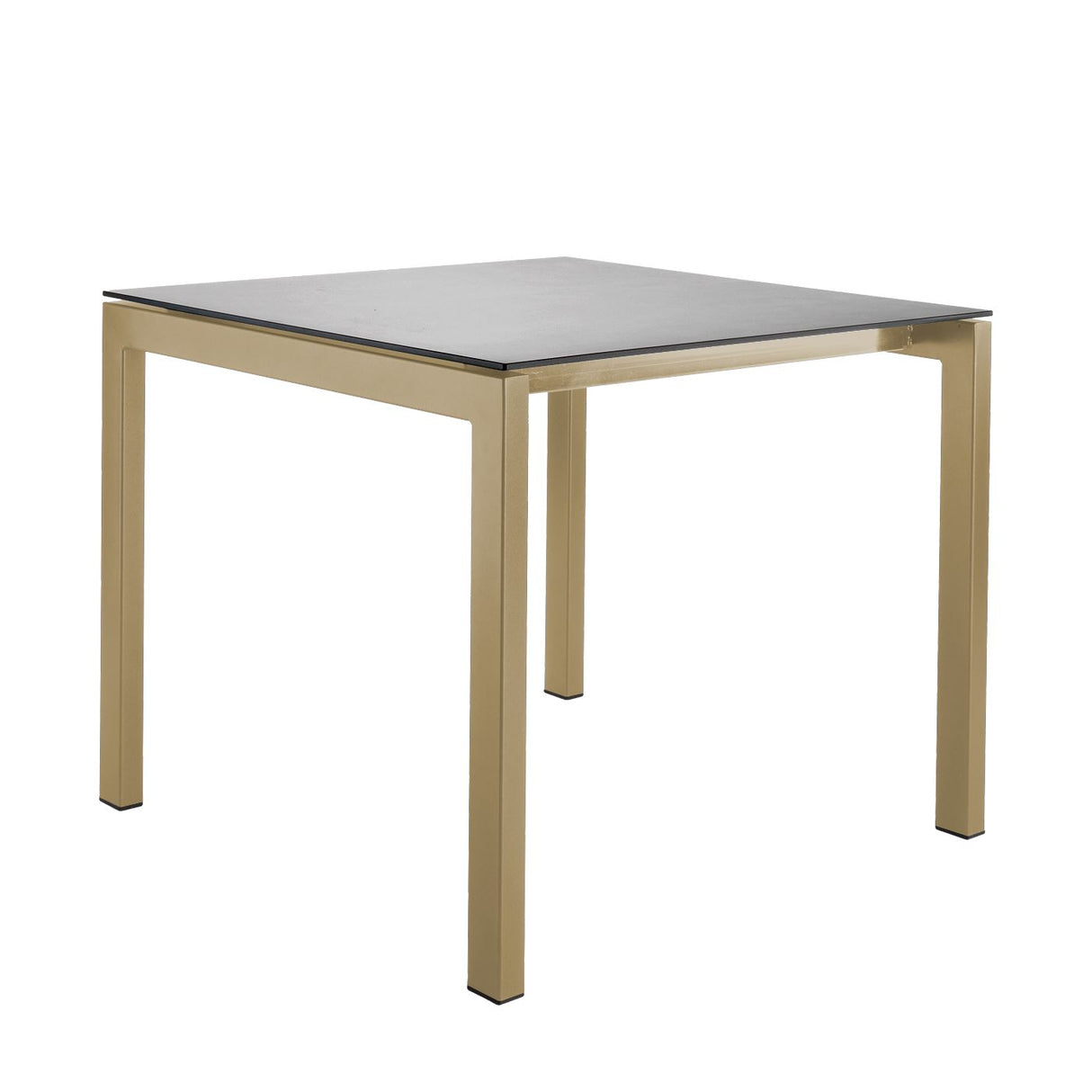Schaffner Luzern table repas 80x80cm Marron Pastel 83 Gris Argent 78