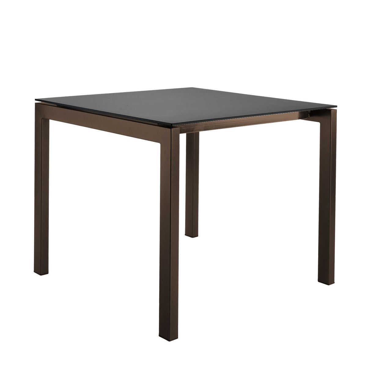 Schaffner Luzern table repas 80x80cm Moka 88 Graphite 73