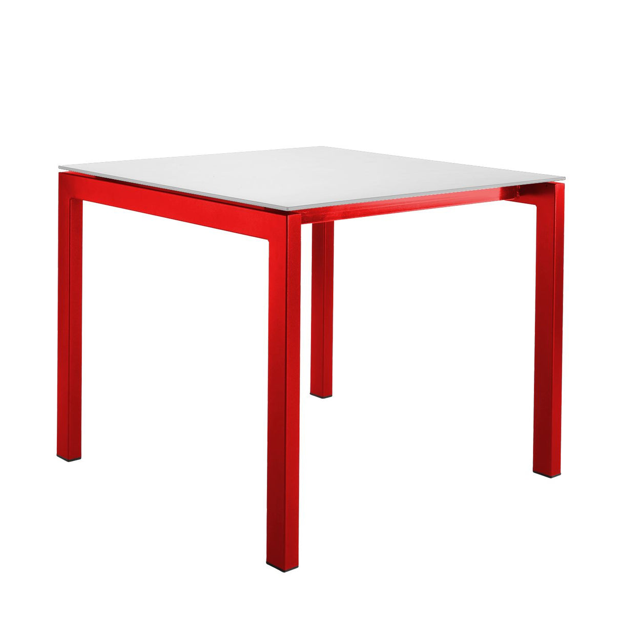 Schaffner Luzern table repas 80x80cm Rouge 30 Blanc 90