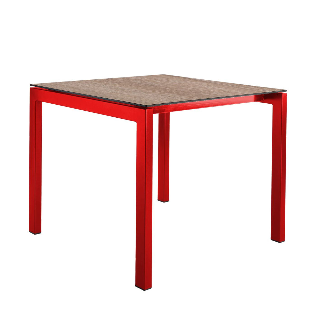 Schaffner Luzern table repas 80x80cm Rouge 30 Déco Chêne de