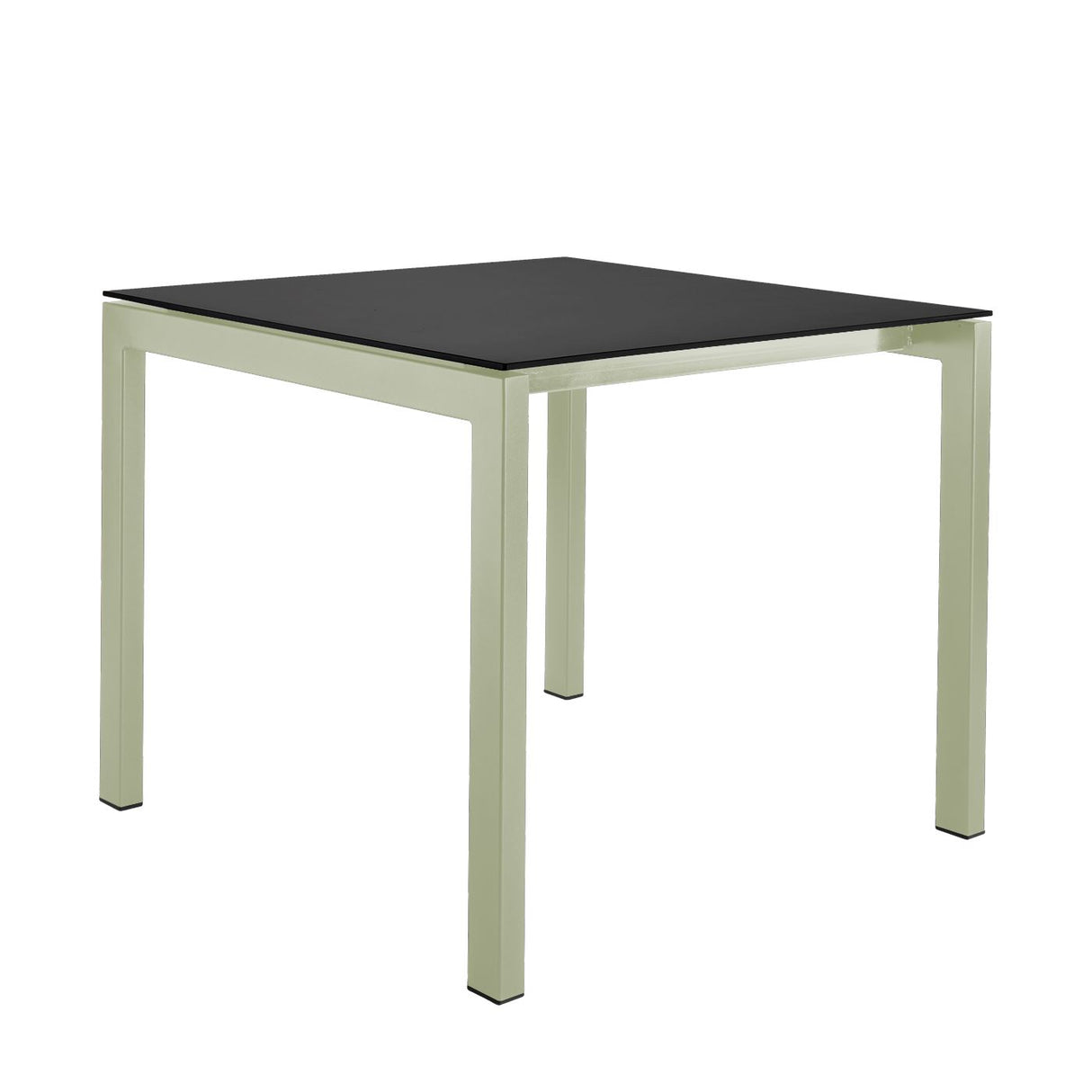 Schaffner Luzern table repas 80x80cm Vert Pastel 64 Anthracite 77