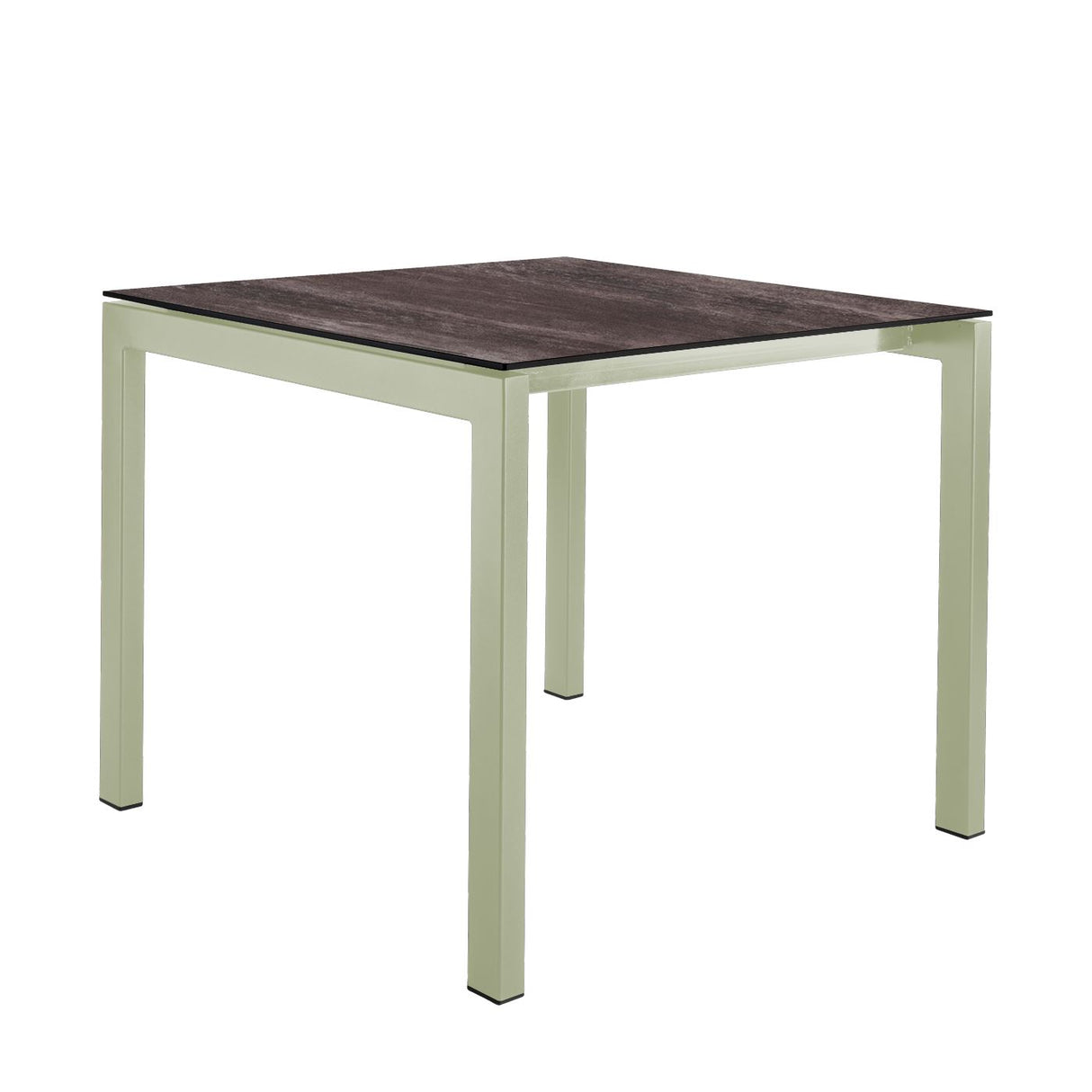 Schaffner Luzern table repas 80x80cm Vert Pastel 64 Déco Stromboli Foncé da