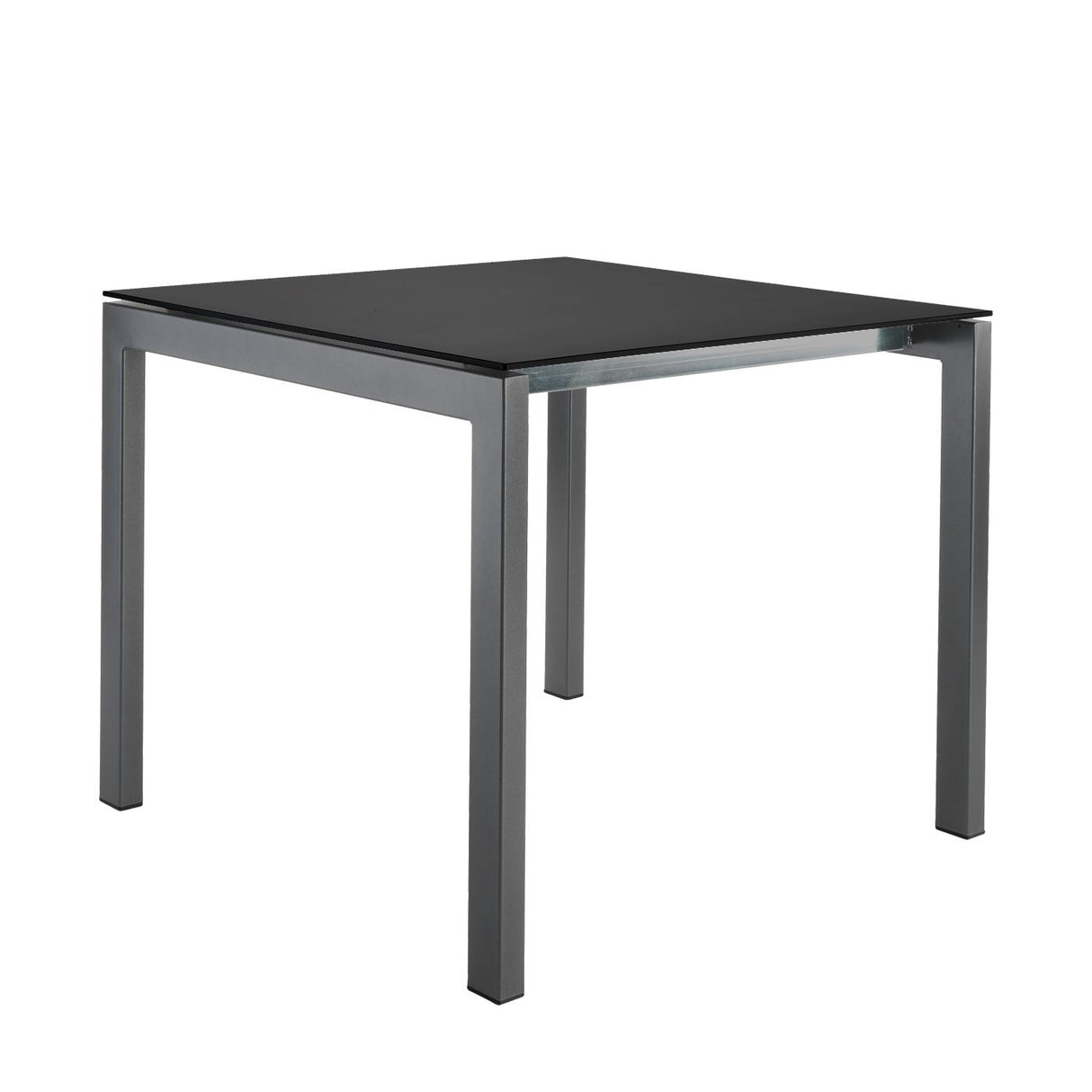 Schaffner Luzern table repas 90x90cm Graphite 73 Anthracite 77