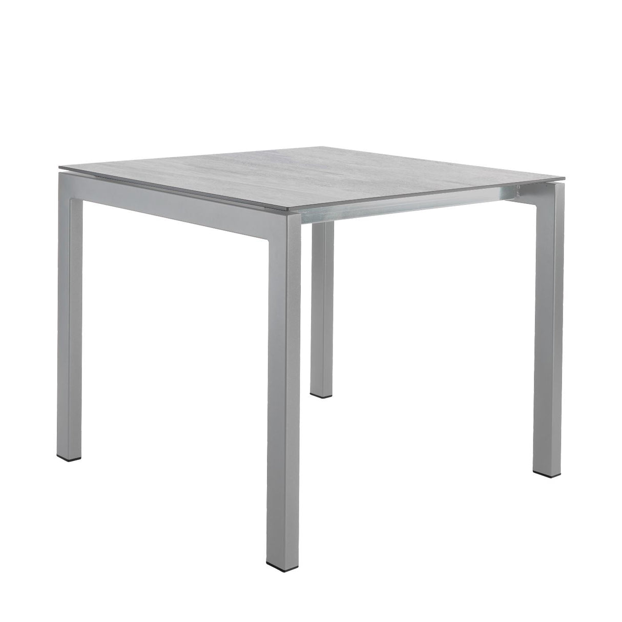 Schaffner Luzern table repas 90x90cm Gris argent 78 Déco Stromboli Clair db