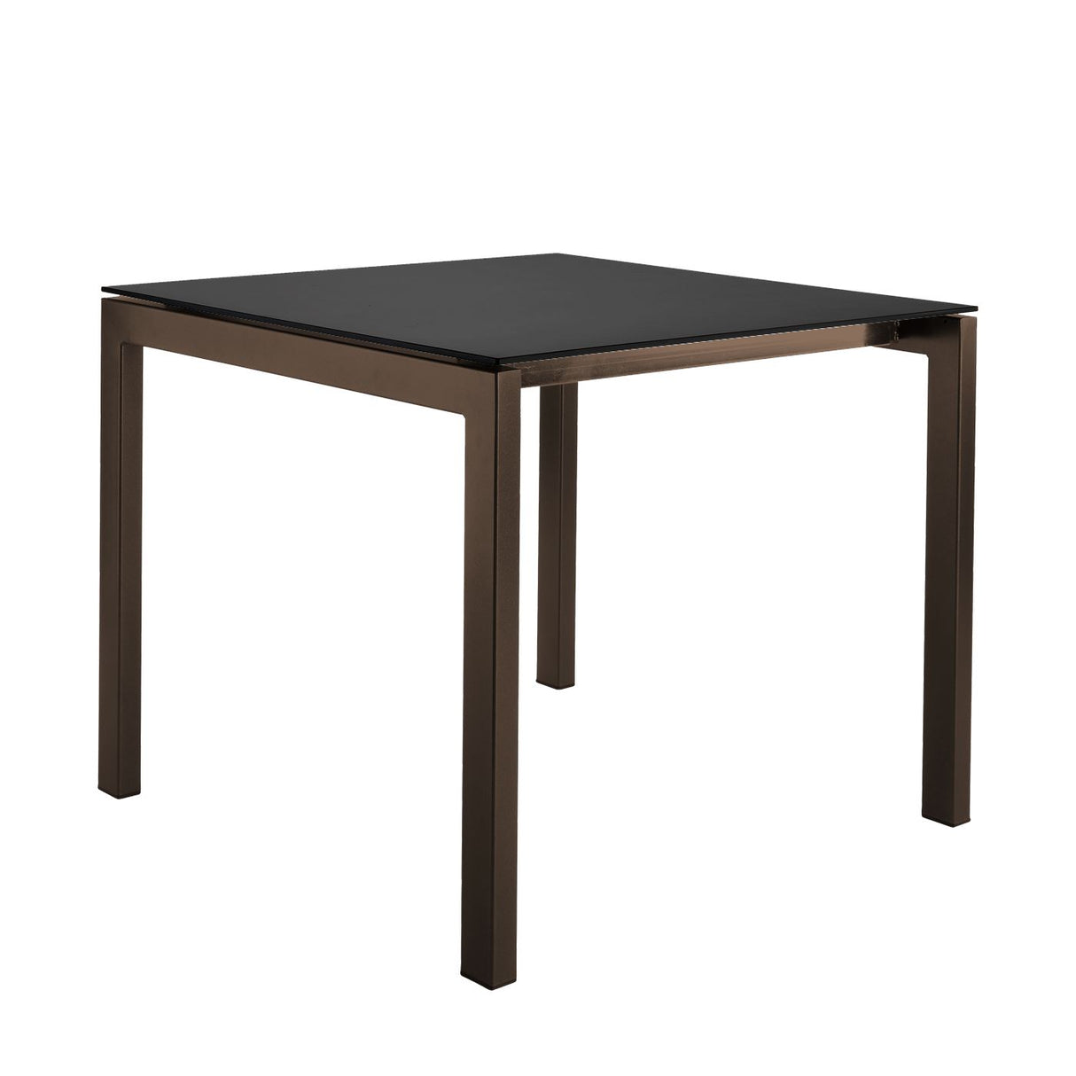 Schaffner Luzern table repas 90x90cm Moka 88 Anthracite 77