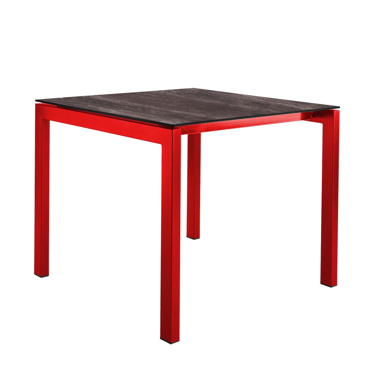 Schaffner Luzern table repas 90x90cm Rouge 30 Déco Stromboli Foncé da