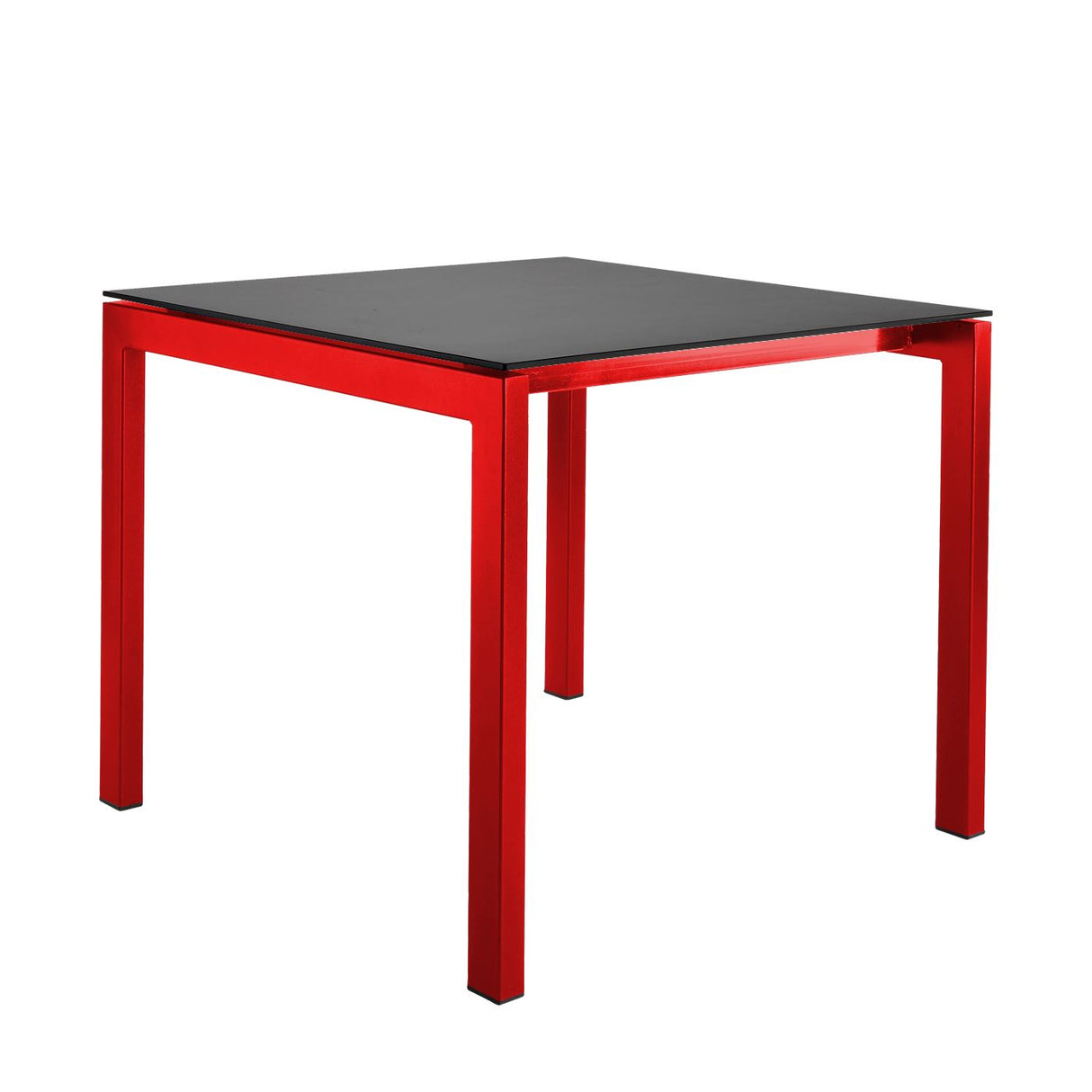 Schaffner Luzern table repas 90x90cm Rouge 30 Graphite 73