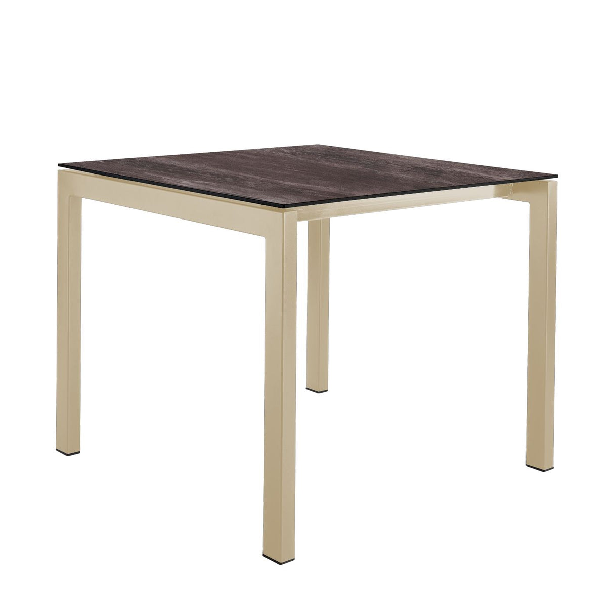 Schaffner Luzern table repas 90x90cm Sable Pastel 15 Déco Stromboli Foncé da