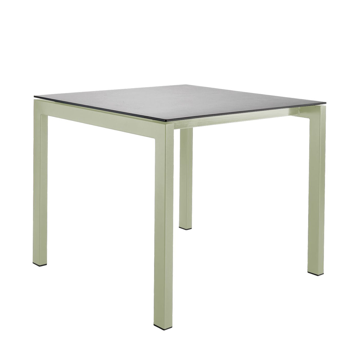 Schaffner Luzern table repas 90x90cm Vert Pastel 64 Gris Argent 78