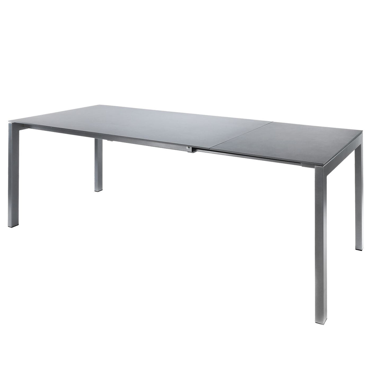 Schaffner Luzern table repas extensible 140/200x80cm Graphite 73 Gris Argent 78