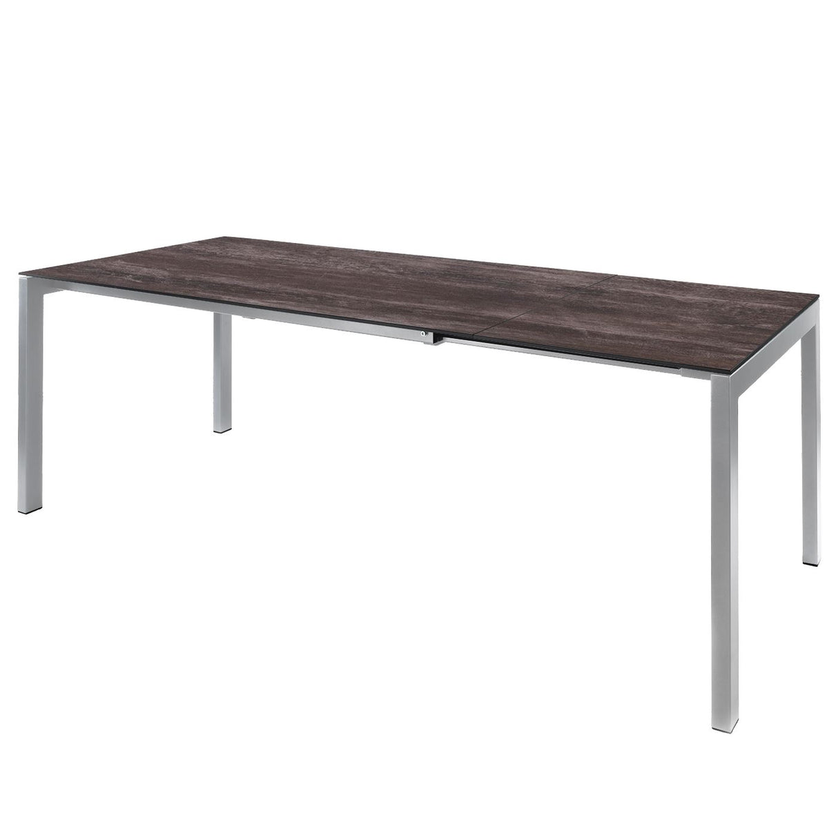 Schaffner Luzern table repas extensible 140/200x80cm Gris argent 78 Déco Stromboli Foncé da