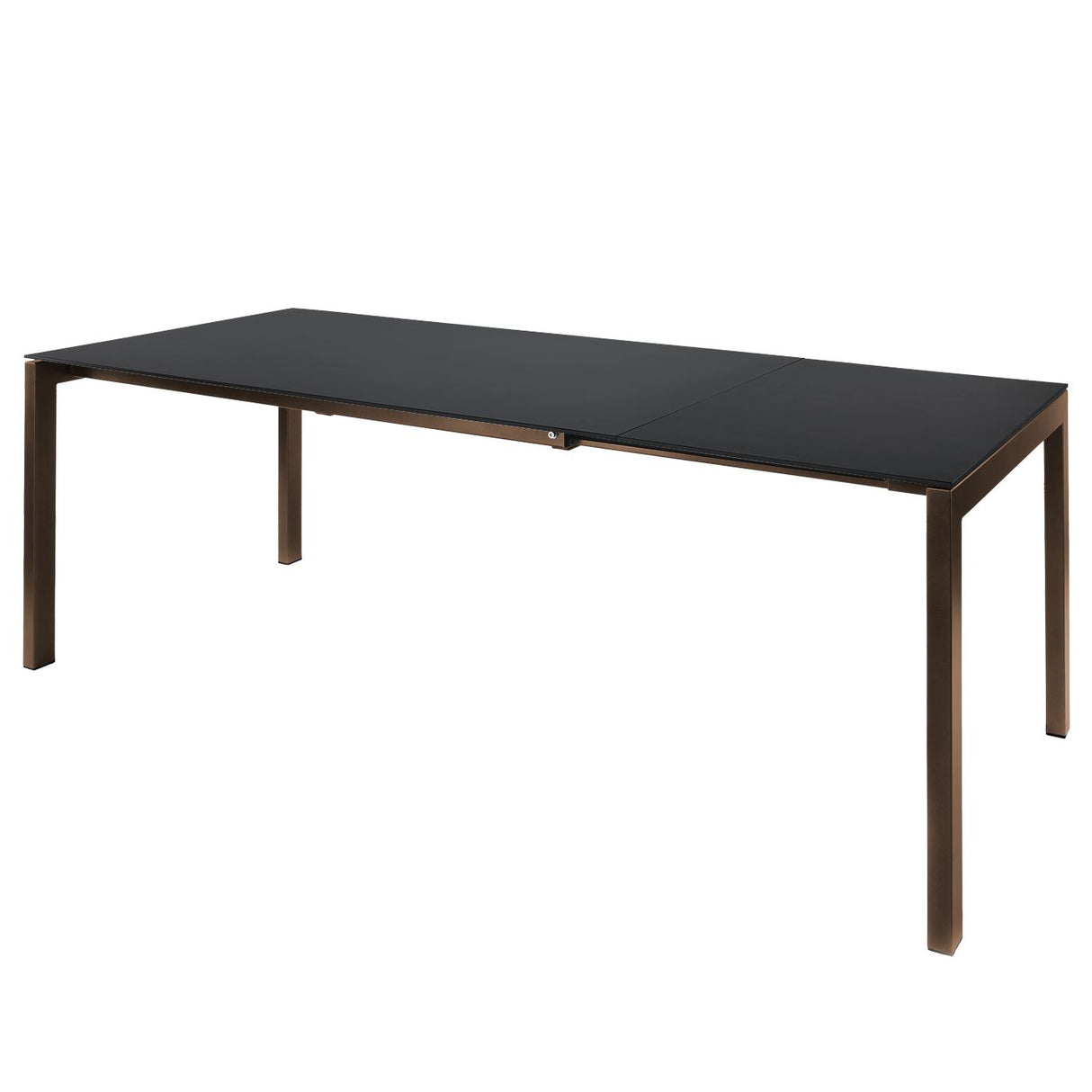 Schaffner Luzern table repas extensible 140/200x80cm Moka 88 Anthracite 77