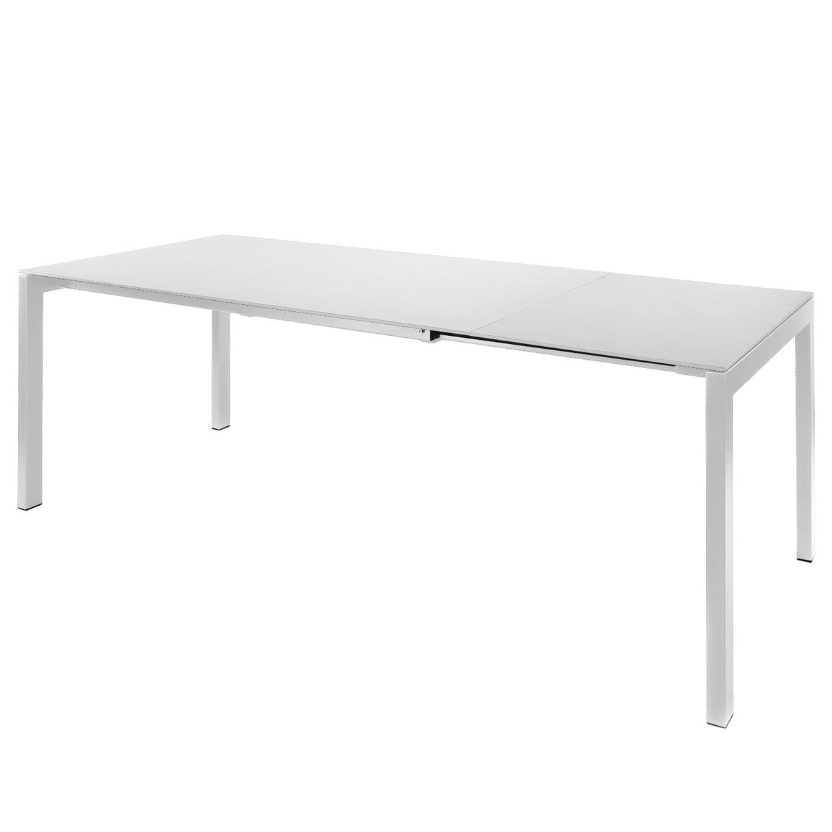 Schaffner Luzern table repas extensible 160/220x100cm Blanc 90 Blanc 90