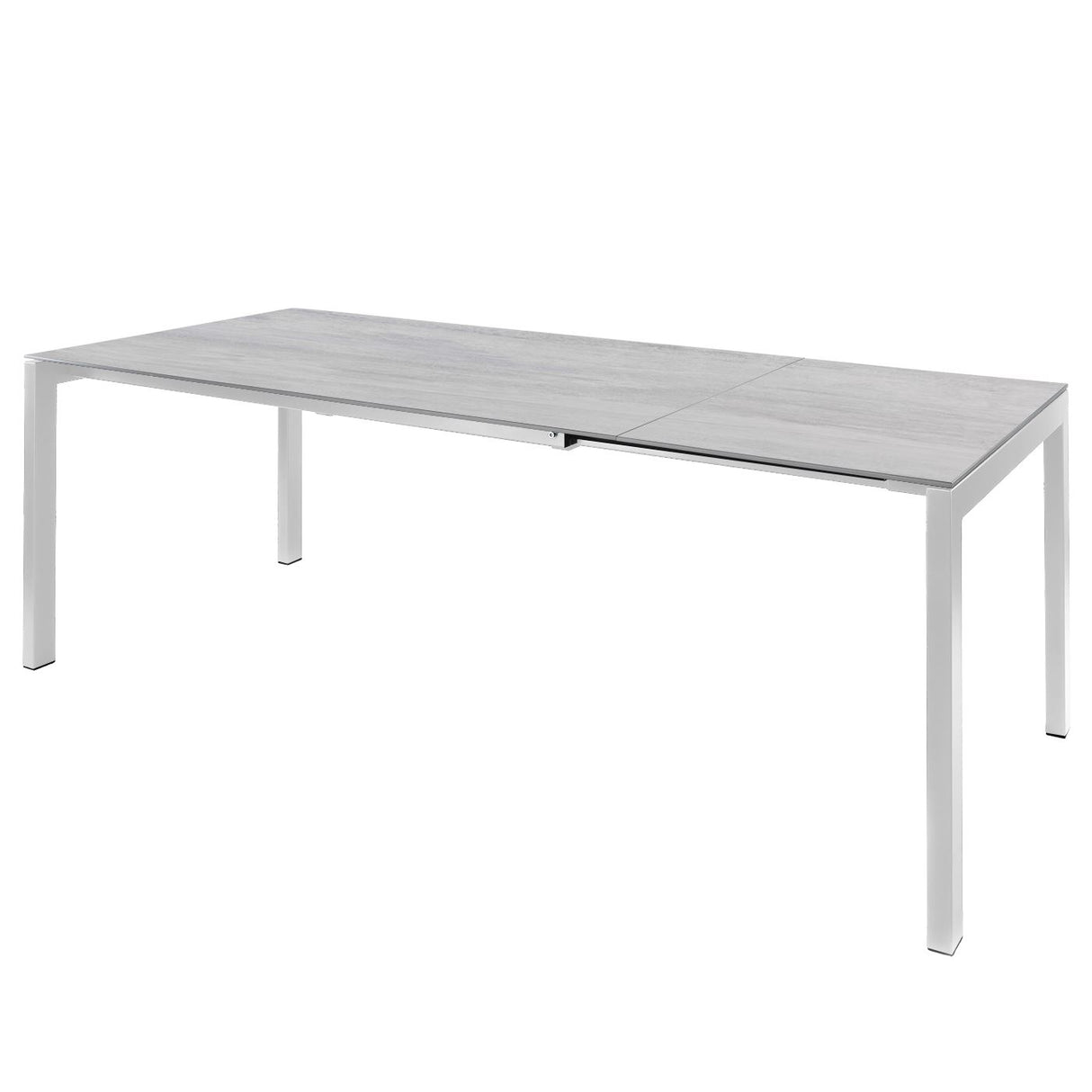 Schaffner Luzern table repas extensible 160/220x100cm Blanc 90 Déco Stromboli Clair db
