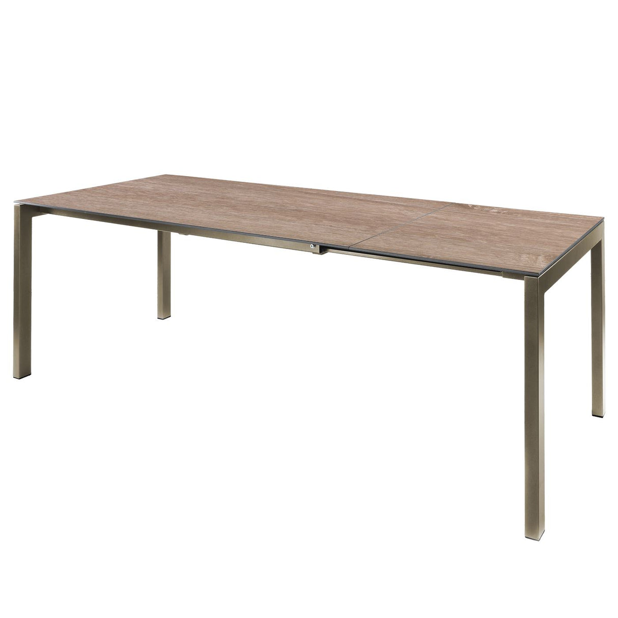 Schaffner Luzern table repas extensible 160/220x100cm Champagne 85 Déco Chêne de