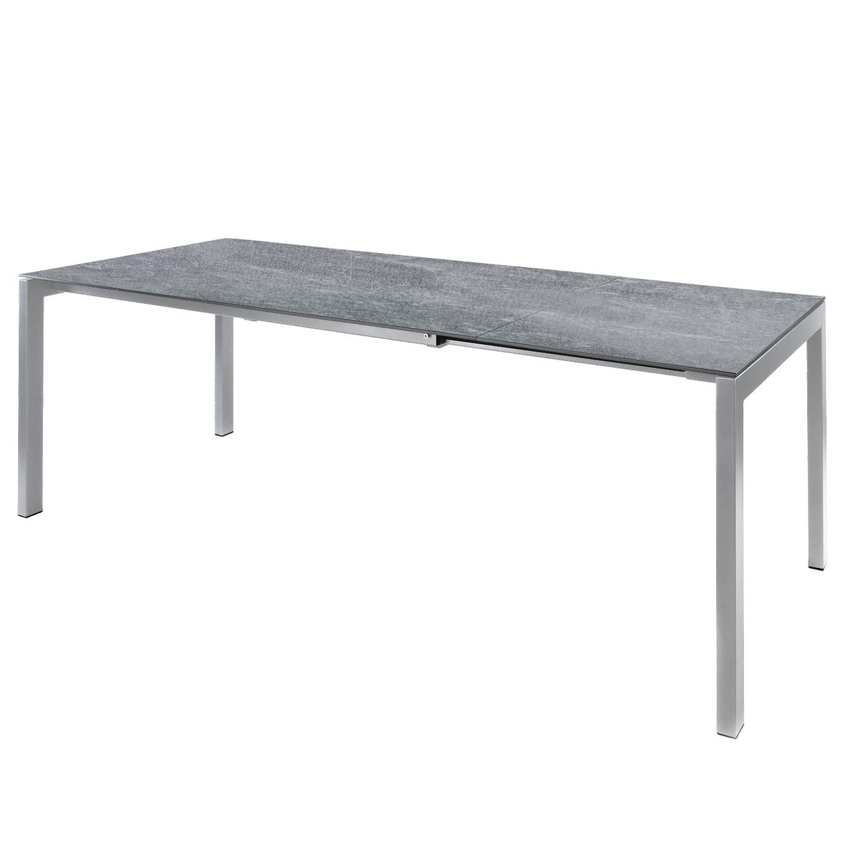 Schaffner Luzern table repas extensible 160/220x100cm Gris argent 78 Déco Béton dd