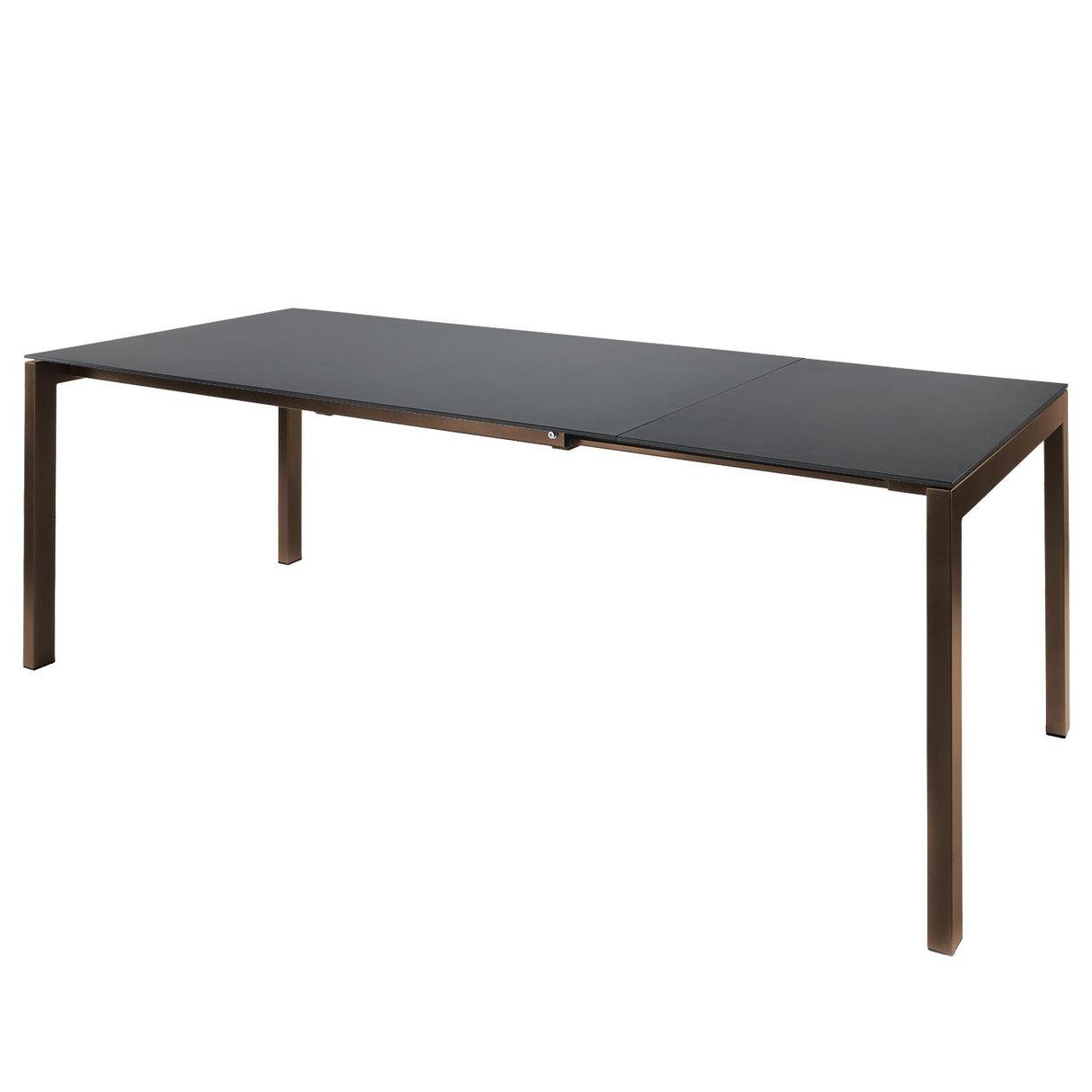 Schaffner Luzern table repas extensible 160/220x100cm Moka 88 Graphite 73